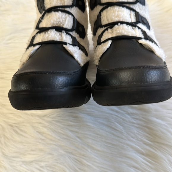 Sorel Women's Explorer II Joan Cozy Winter Boot In Black Sea Salt Size 9.5 - Picture 8 of 16